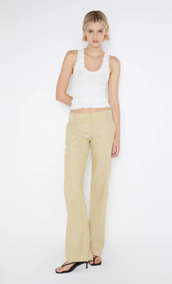Bec Bridge Shorts Pants Women NEVA STRAIGHT LEG PANT 8211 STRAW