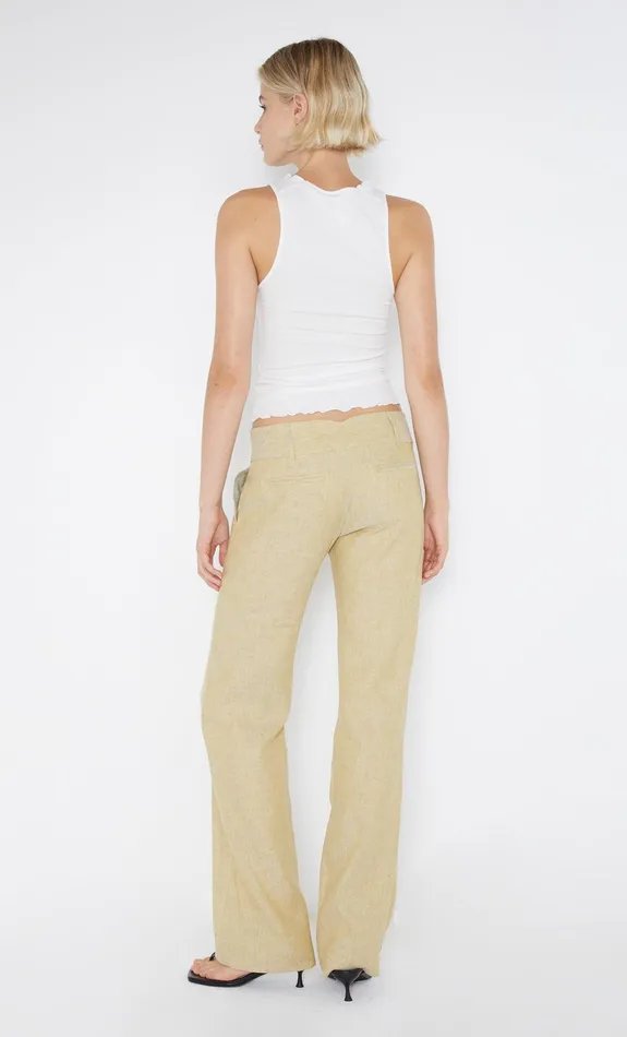 Bec Bridge Shorts Pants Women NEVA STRAIGHT LEG PANT 8211 STRAW