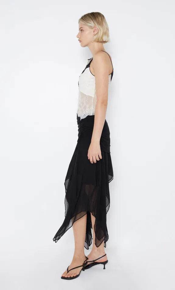 Bec Bridge Skirts Women ELZETTE ASYM MIDI SKIRT 8211 BLACK
