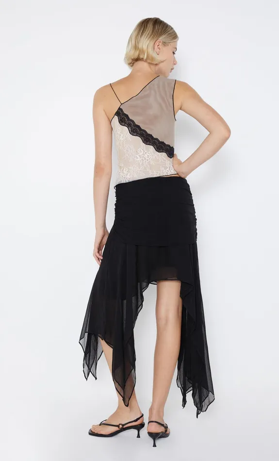 Bec Bridge Skirts Women ELZETTE ASYM MIDI SKIRT 8211 BLACK