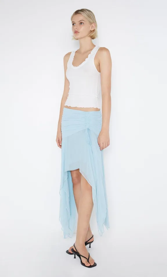 Bec Bridge Skirts Women ELZETTE ASYM MIDI SKIRT 8211 DOLPHIN BLUE