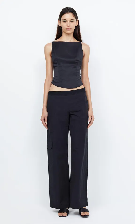 Bec Bridge Sleeveless Women JONES BOATNECK TOP 8211 BLACK