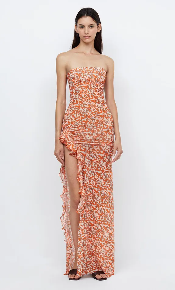 Bec Bridge Wedding Guest Women FIREFLY STRAPLESS DRESS 8211 FIESTA FLORAL