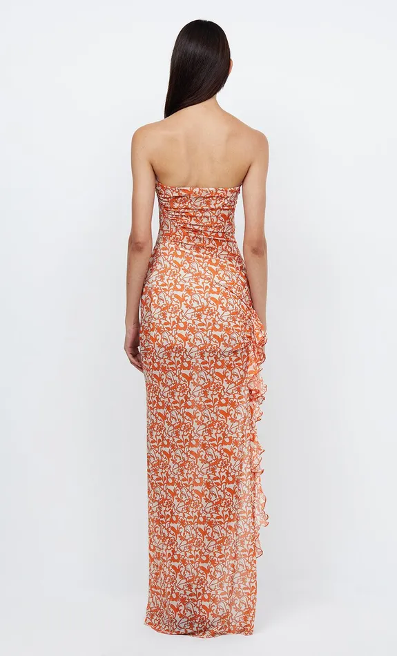 Bec Bridge Wedding Guest Women FIREFLY STRAPLESS DRESS 8211 FIESTA FLORAL