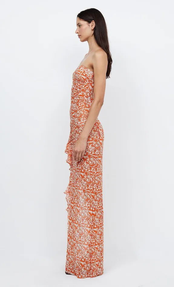 Bec Bridge Wedding Guest Women FIREFLY STRAPLESS DRESS 8211 FIESTA FLORAL