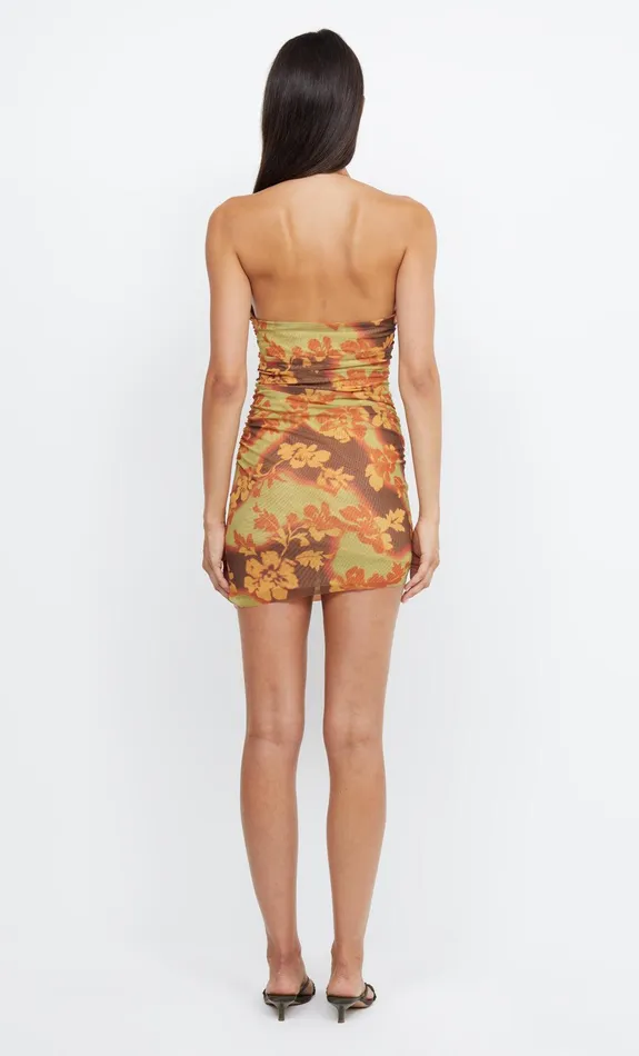 Bec Bridge Wedding Guest Women JULIEN ASYM MINI DRESS 8211 HIBISCUS PATCH