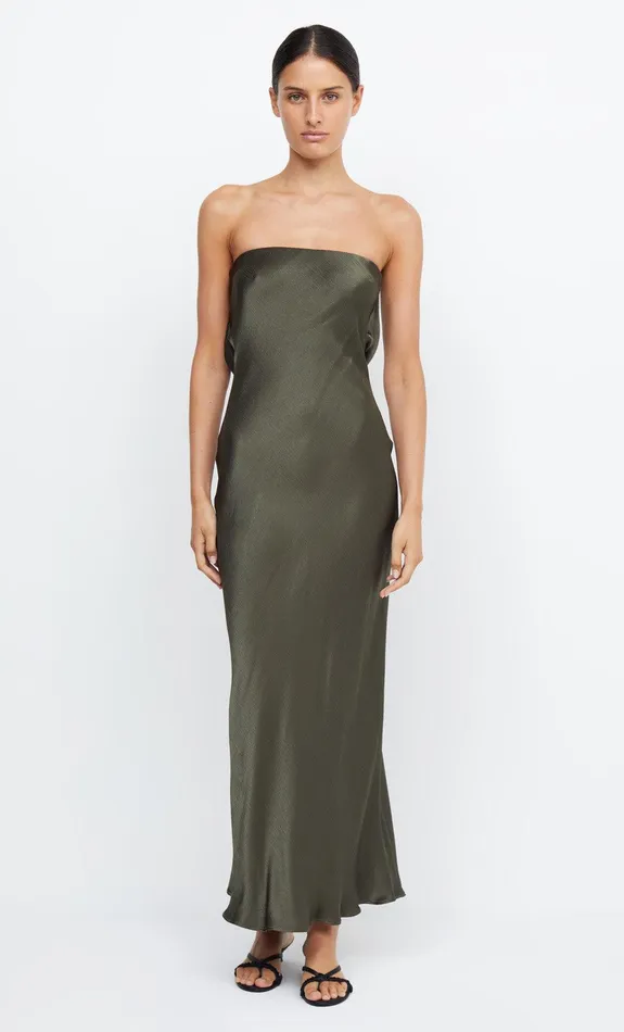 Bec Bridge Wedding Guest Women MOON DANCE STRAPLESS DRESS 8211 DARK WILLOW