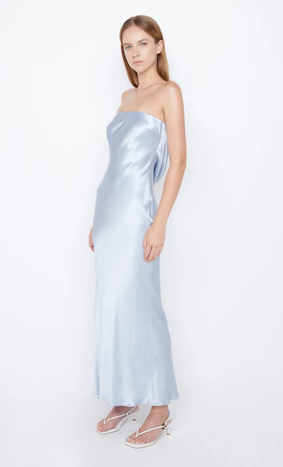 Bec Bridge Wedding Guest Women MOON DANCE STRAPLESS DRESS 8211 DUSTY BLUE