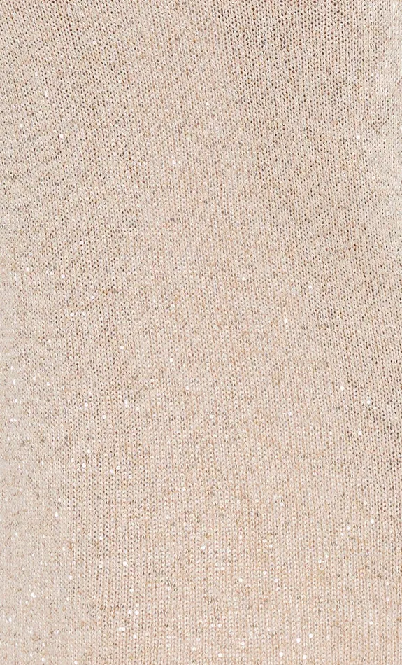 Bec Bridge Wedding Guest Women SADIE SEQUIN KNIT MINI DRESS 8211 GOLD