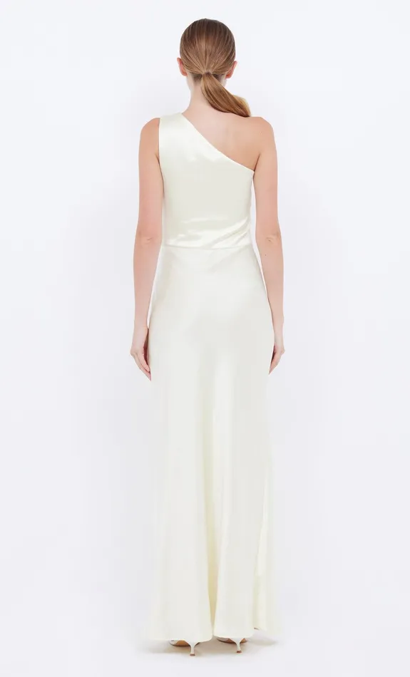 Bec Bridge Wedding Guest Women THE DREAMER ASYM DRESS 8211 ICE YELLOW