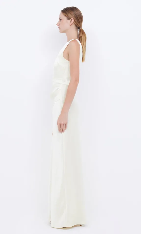 Bec Bridge Wedding Guest Women THE DREAMER ASYM DRESS 8211 ICE YELLOW