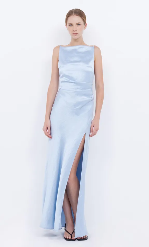 Bec Bridge Wedding Guest Women THE DREAMER MAXI DRESS 8211 DUSTY BLUE