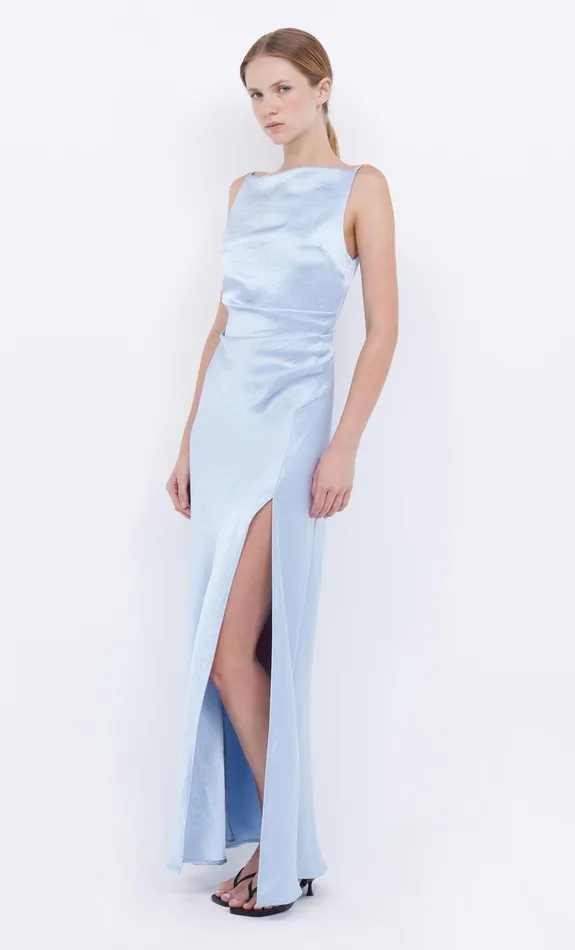 Bec Bridge Wedding Guest Women THE DREAMER MAXI DRESS 8211 DUSTY BLUE