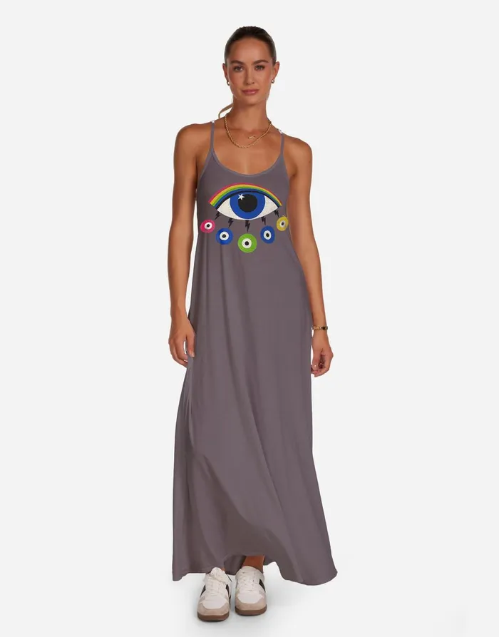 Berna Rainbow Evil Eye Light Onyx Women039s Lauren Moshi Dresses