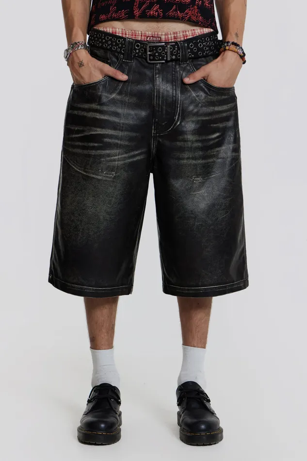 Bestsellers Shop Ash Faux Leather Colossus Shorts 8211 Jaded London Men