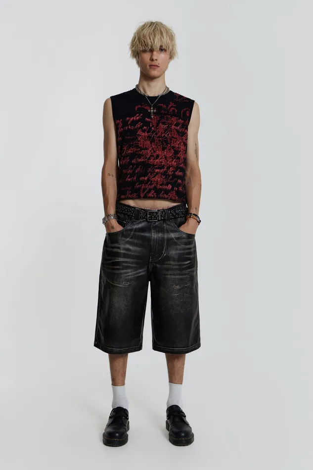 Bestsellers Shop Ash Faux Leather Colossus Shorts 8211 Jaded London Men