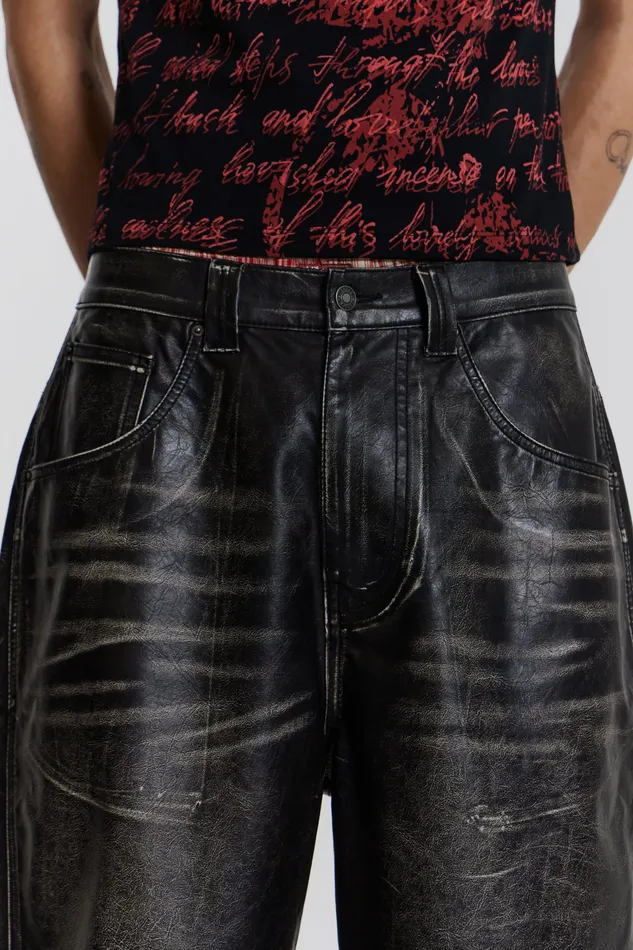 Bestsellers Shop Ash Faux Leather Colossus Shorts 8211 Jaded London Men