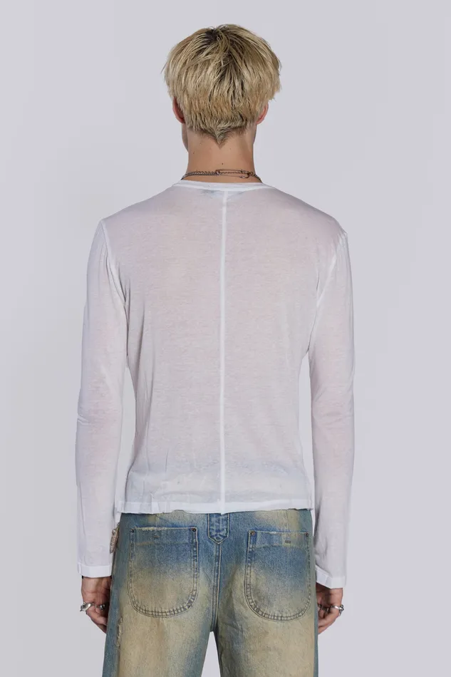 Bestsellers Shop White Mist Long Sleeve Jaded London Men