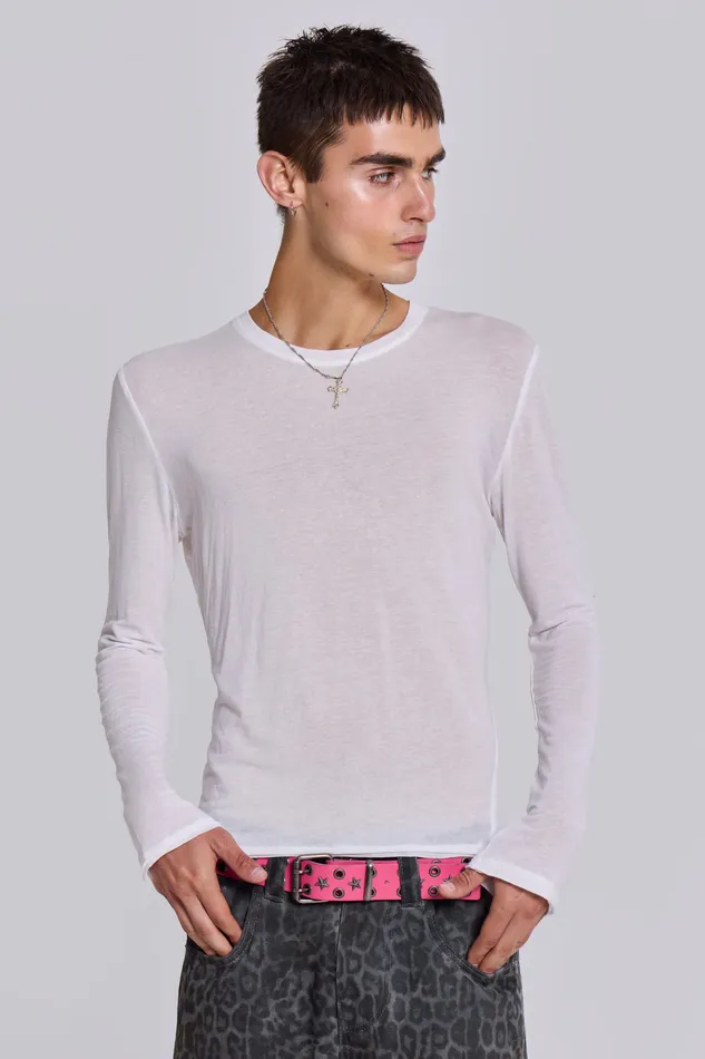 Bestsellers Shop White Mist Long Sleeve Jaded London Men