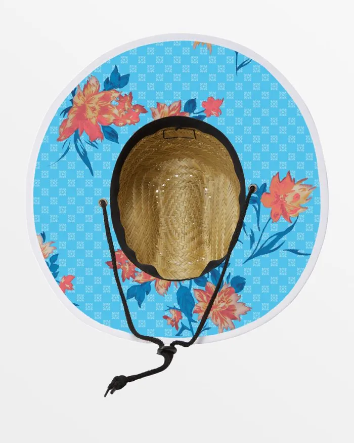 Billabong Beanies and Hats Tides Print Lifeguard Straw Hat Bay Blue 8211 Men