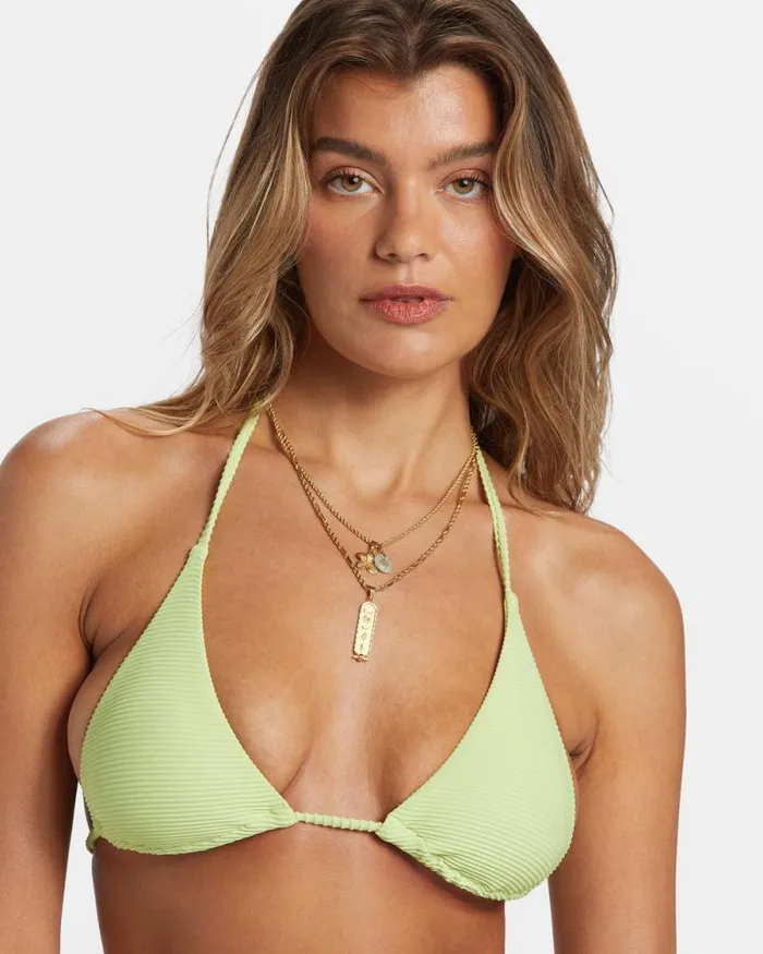 Billabong Bikinis Tanlines MultiWay Triangle Bikini Top Lime Zest 8211 Women Billabong Bikinis Tanlines MultiWay Triangle Bikini Top Lime Zest 8211 Women