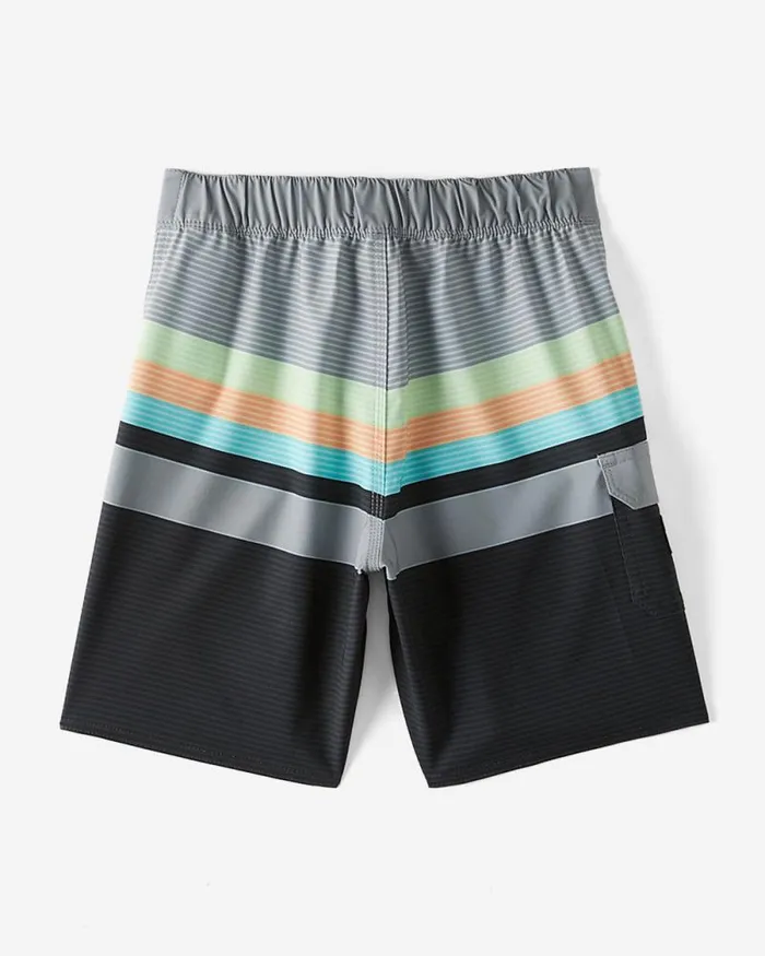 Billabong Boys039 Boardshorts Boys 27 All Day Stripe Pro Boardshorts Graphite 8211 Men