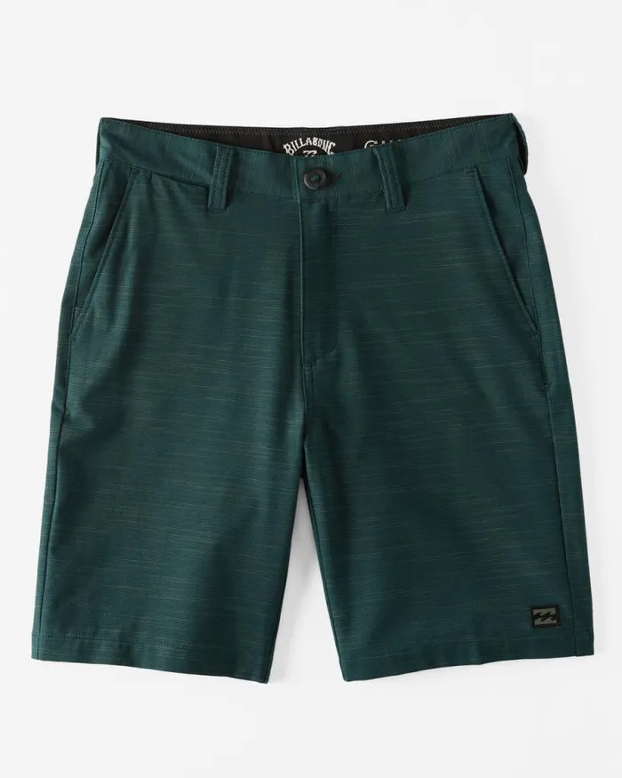 Billabong Boys039 Bottoms Boys Crossfire 18034 Slub Shorts Dusty Aqua 8211 Men