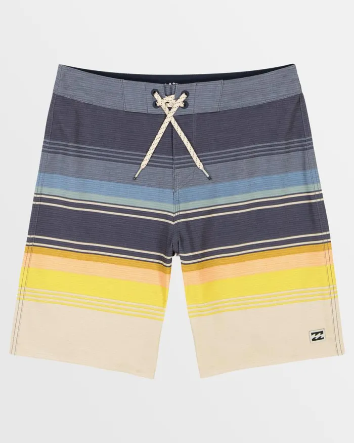 Billabong Boys 27 Yrs Little Boys All Day Stripe Pro 5034 Boardshorts Dusty Navy 8211 Men
