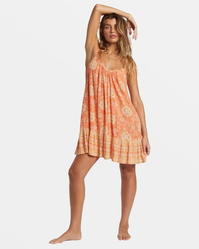 Billabong Dresses Beach Vibes Swim Cover Up Sweet Papaya 8211 Women Billabong Dresses Beach Vibes Swim Cover Up Sweet Papaya 8211 Women