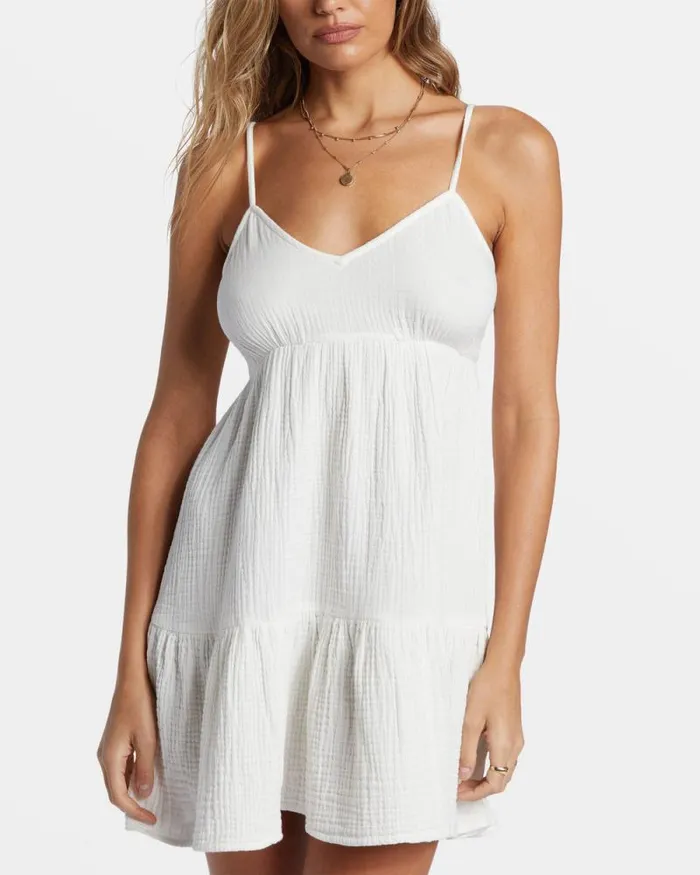 Billabong Dresses Wave After Wave Mini Dress Salt Crystal 8211 Women Billabong Dresses Wave After Wave Mini Dress Salt Crystal 8211 Women