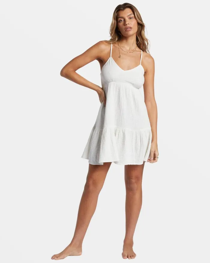 Billabong Dresses Wave After Wave Mini Dress Salt Crystal 8211 Women Billabong Dresses Wave After Wave Mini Dress Salt Crystal 8211 Women
