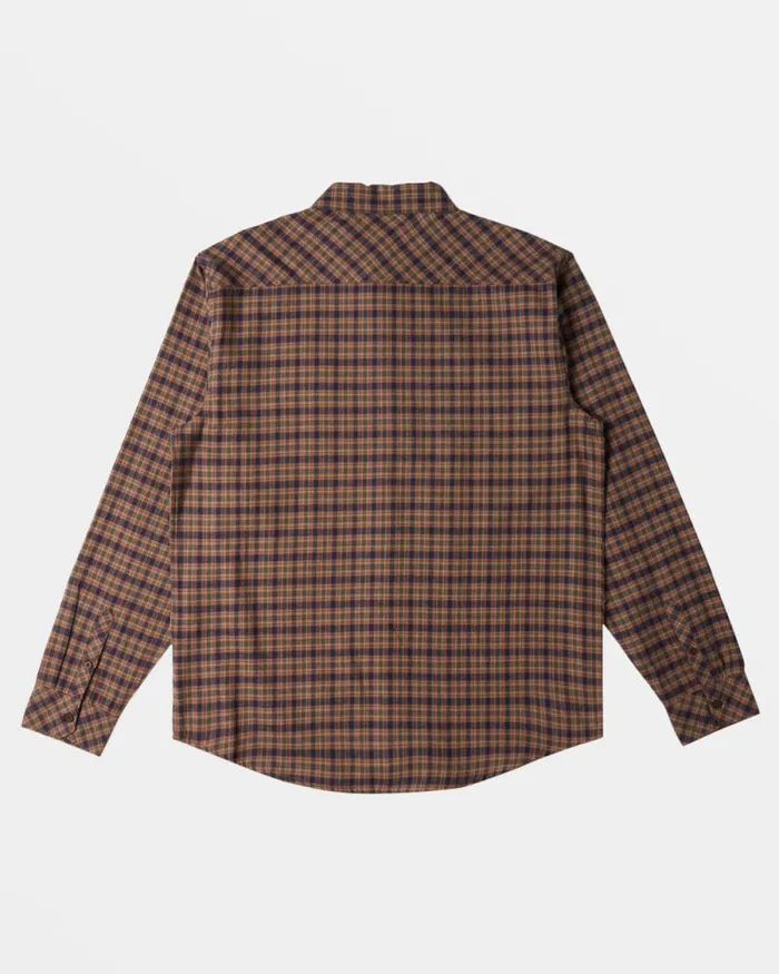 Billabong Flannels Coastline Long Sleeve Flannel Shirt Deep Royal 8211 Men