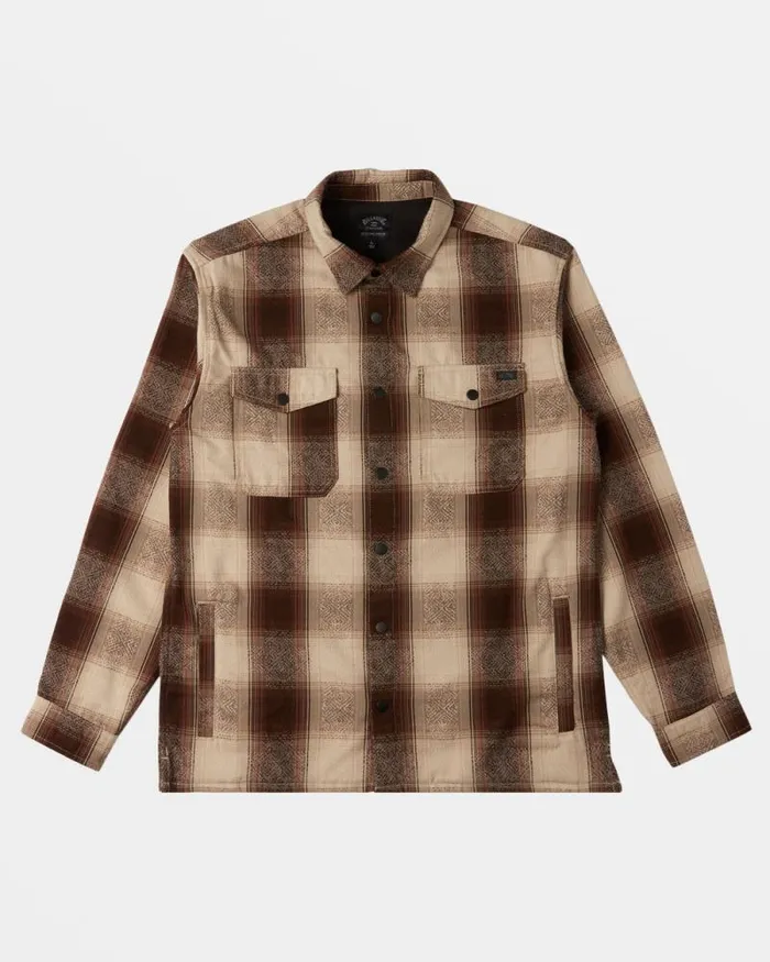 Billabong Flannels Lodge Long Sleeve Flannel Shirt Java 8211 Men Billabong Flannels Lodge Long Sleeve Flannel Shirt Java 8211 Men