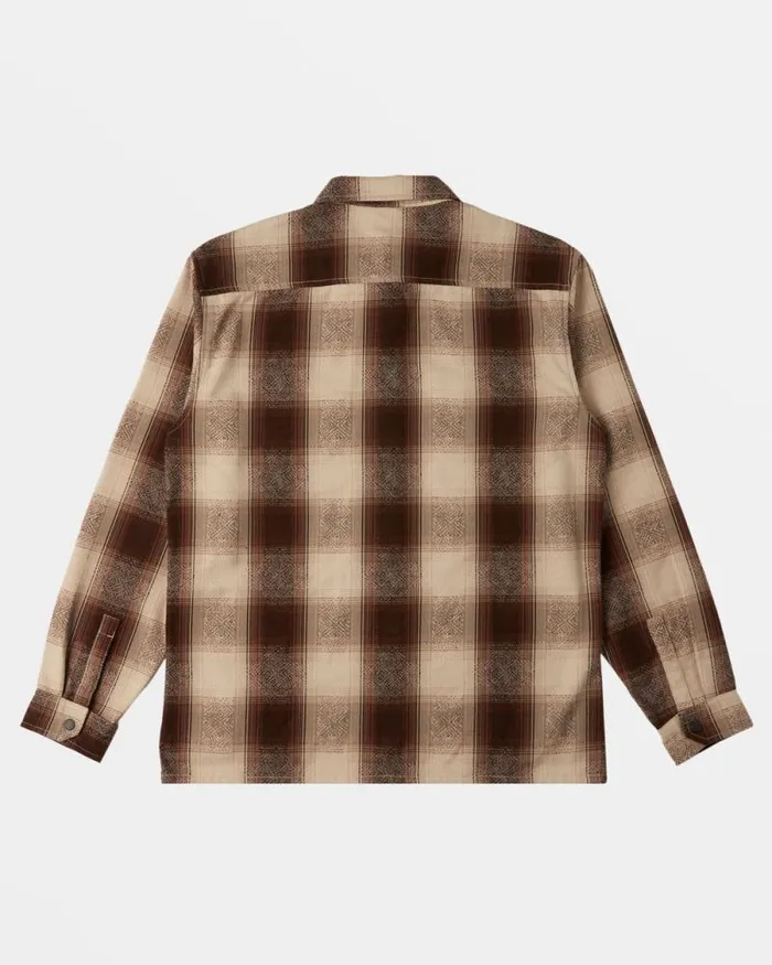 Billabong Flannels Lodge Long Sleeve Flannel Shirt Java 8211 Men Billabong Flannels Lodge Long Sleeve Flannel Shirt Java 8211 Men