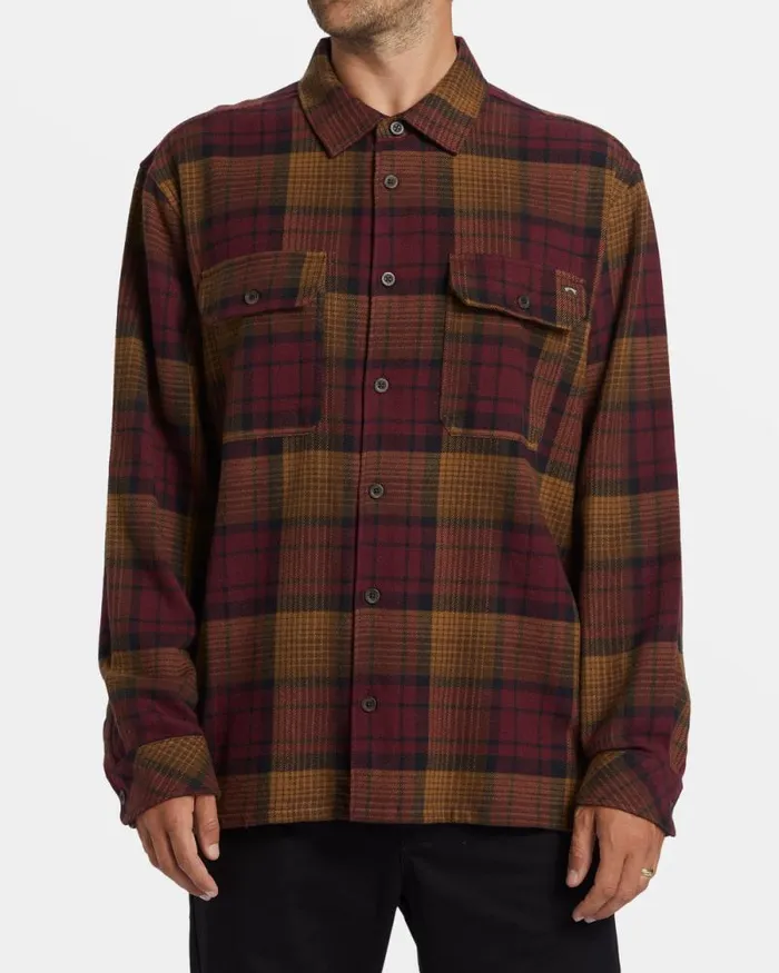 Billabong Flannels Offshore Long Sleeve Flannel Shirt Port 8211 Men Billabong Flannels Offshore Long Sleeve Flannel Shirt Port 8211 Men