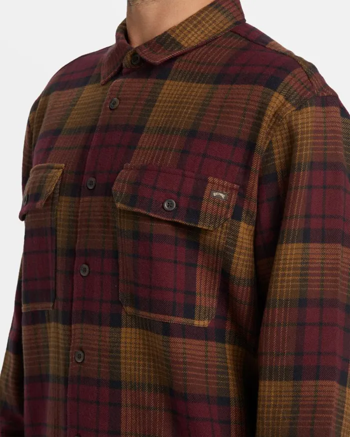 Billabong Flannels Offshore Long Sleeve Flannel Shirt Port 8211 Men Billabong Flannels Offshore Long Sleeve Flannel Shirt Port 8211 Men