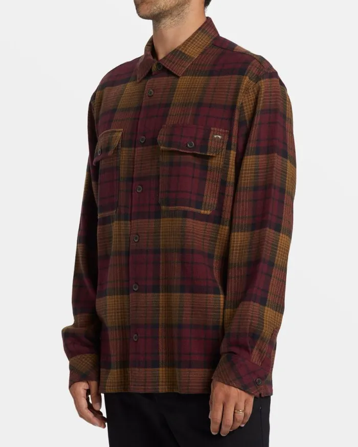 Billabong Flannels Offshore Long Sleeve Flannel Shirt Port 8211 Men Billabong Flannels Offshore Long Sleeve Flannel Shirt Port 8211 Men