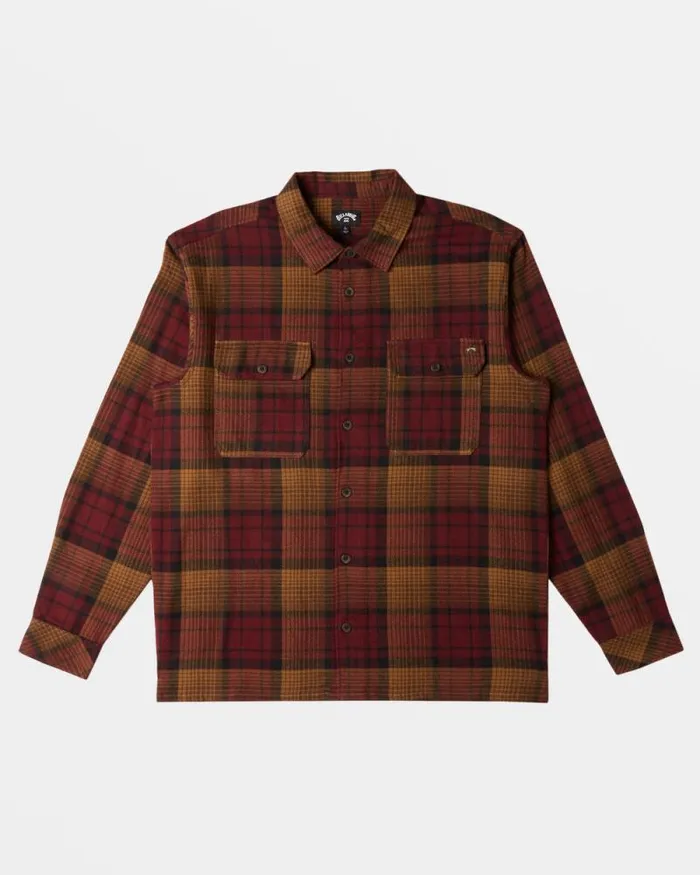 Billabong Flannels Offshore Long Sleeve Flannel Shirt Port 8211 Men Billabong Flannels Offshore Long Sleeve Flannel Shirt Port 8211 Men