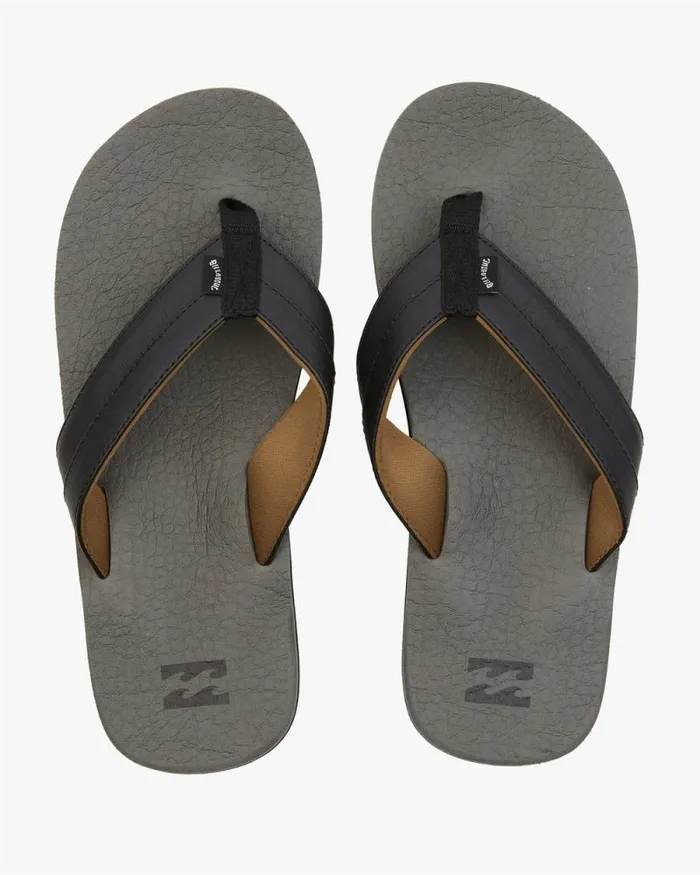 Billabong Flip Flops All Day Impact Cush Sandals Charcoal 8211 Men