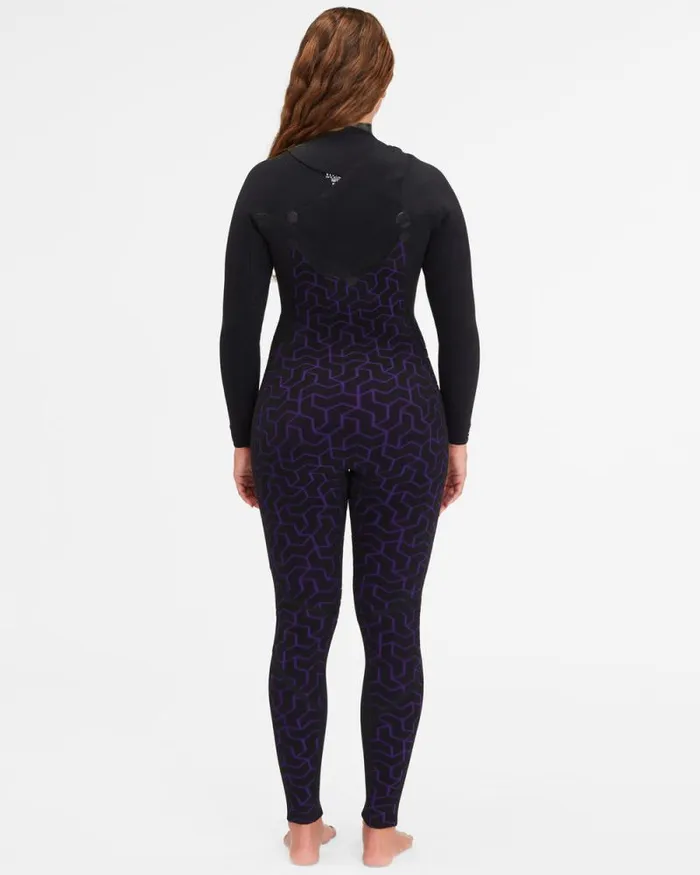 Billabong Fullsuits 43 Furnace Comp Chest Zip Wetsuit Midnight Trails 8211 Women
