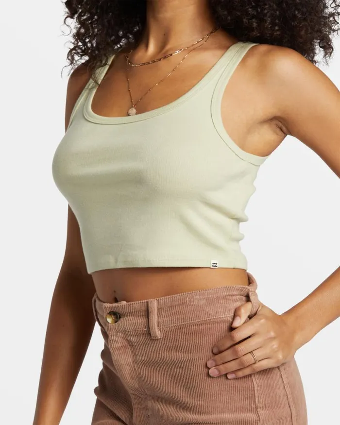 Billabong Graphic Tees and Tanks Sun Goddess Tank Knit Light Avocado 8211 Women Billabong Graphic Tees and Tanks Sun Goddess Tank Knit Light Avocado 8211 Women