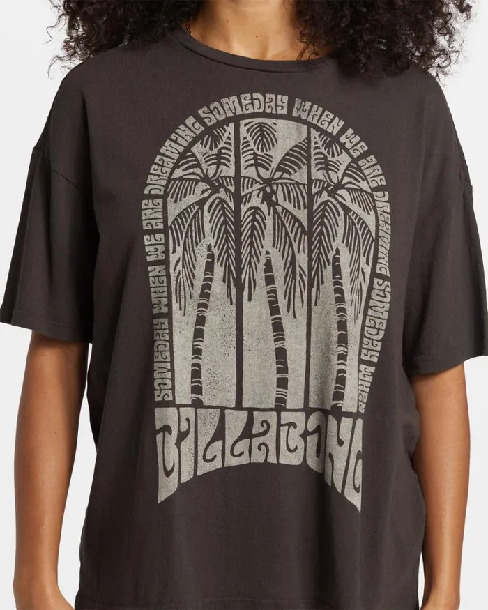 Billabong Graphic Tees and Tanks We Are Dreaming TShirt Off Black 8211 Women