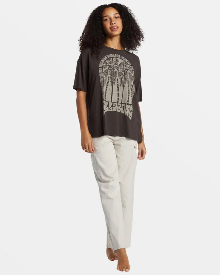 Billabong Graphic Tees and Tanks We Are Dreaming TShirt Off Black 8211 Women