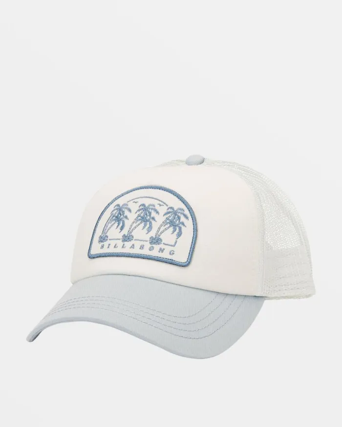 Billabong Hats and Beanies Aloha Forever Trucker Hat Dusk Blue 8211 Women Billabong Hats and Beanies Aloha Forever Trucker Hat Dusk Blue 8211 Women