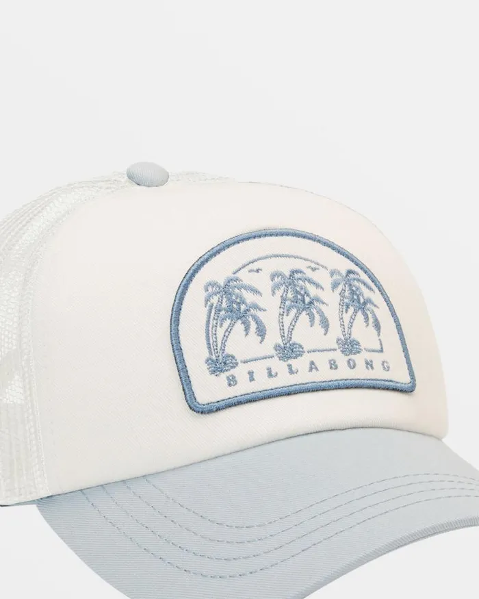 Billabong Hats and Beanies Aloha Forever Trucker Hat Dusk Blue 8211 Women Billabong Hats and Beanies Aloha Forever Trucker Hat Dusk Blue 8211 Women