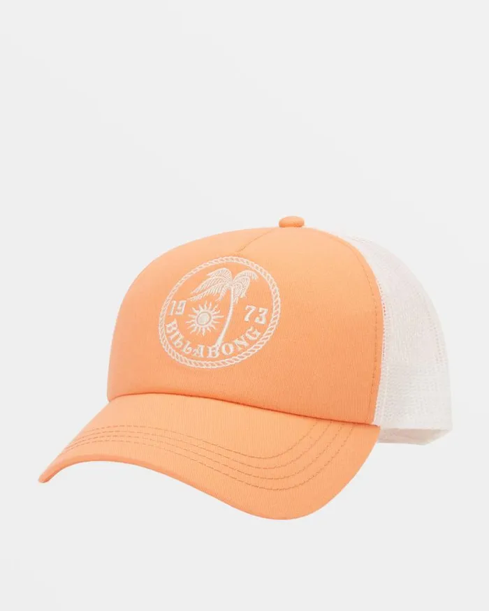 Billabong Hats and Beanies Aloha Forever Trucker Hat Peach Paradise 8211 Women Billabong Hats and Beanies Aloha Forever Trucker Hat Peach Paradise 8211 Women