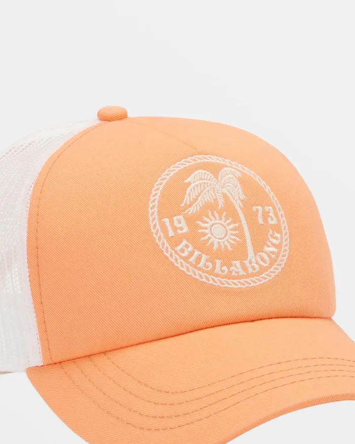 Billabong Hats and Beanies Aloha Forever Trucker Hat Peach Paradise 8211 Women Billabong Hats and Beanies Aloha Forever Trucker Hat Peach Paradise 8211 Women
