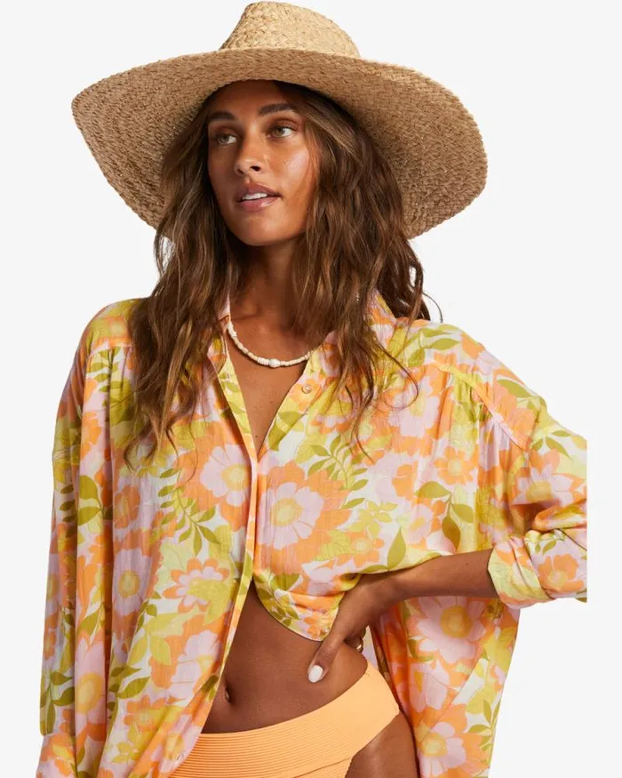Billabong Hats and Beanies Sea Mist Straw Hat Natural 8211 Women