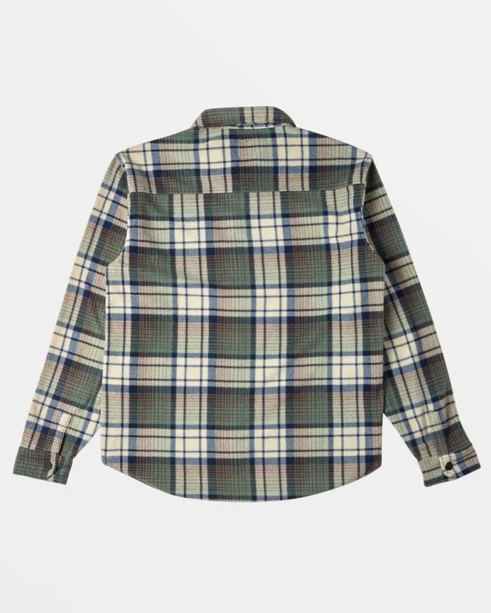 Billabong Hoodies and Fleece ADiv Furnace Long Sleeve Flannel Shirt Taupe 8211 Men Billabong Hoodies and Fleece ADiv Furnace Long Sleeve Flannel Shirt Taupe 8211 Men