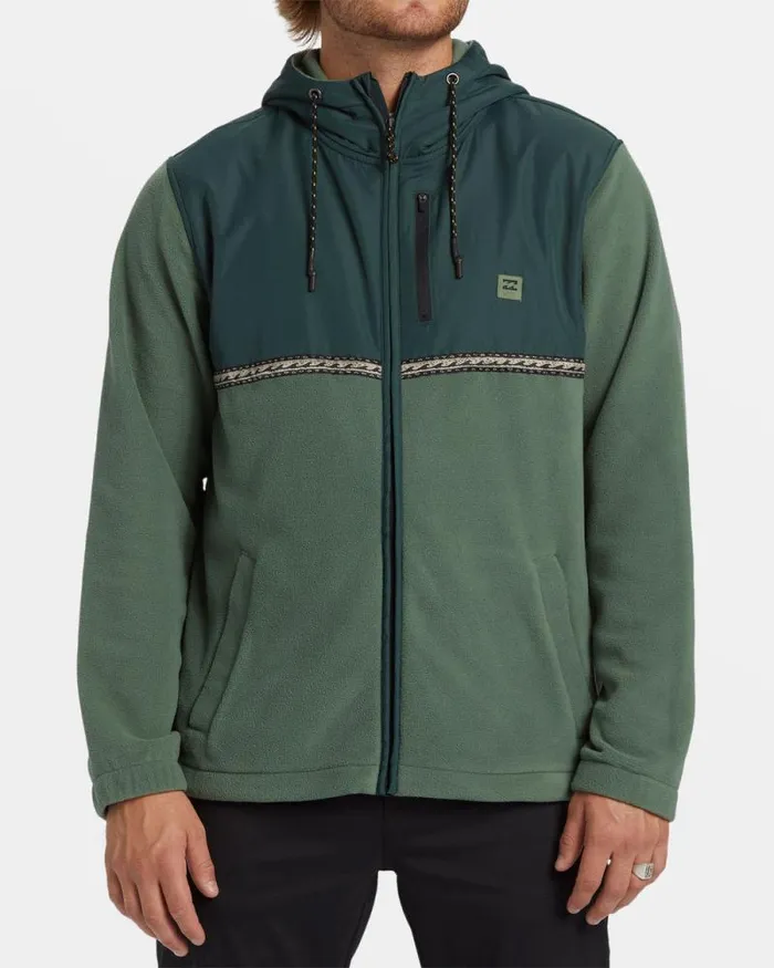 Billabong Hoodies and Fleece Boundary Lite Zip Hoodie Forest Green 8211 Men